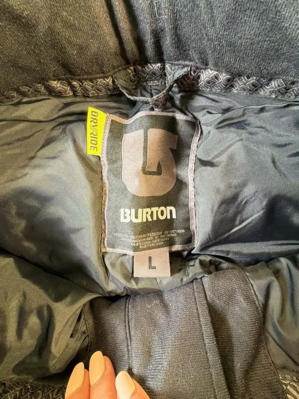 Burton Women's Black Snowboard Ski Pants Cargo Zip Pockets